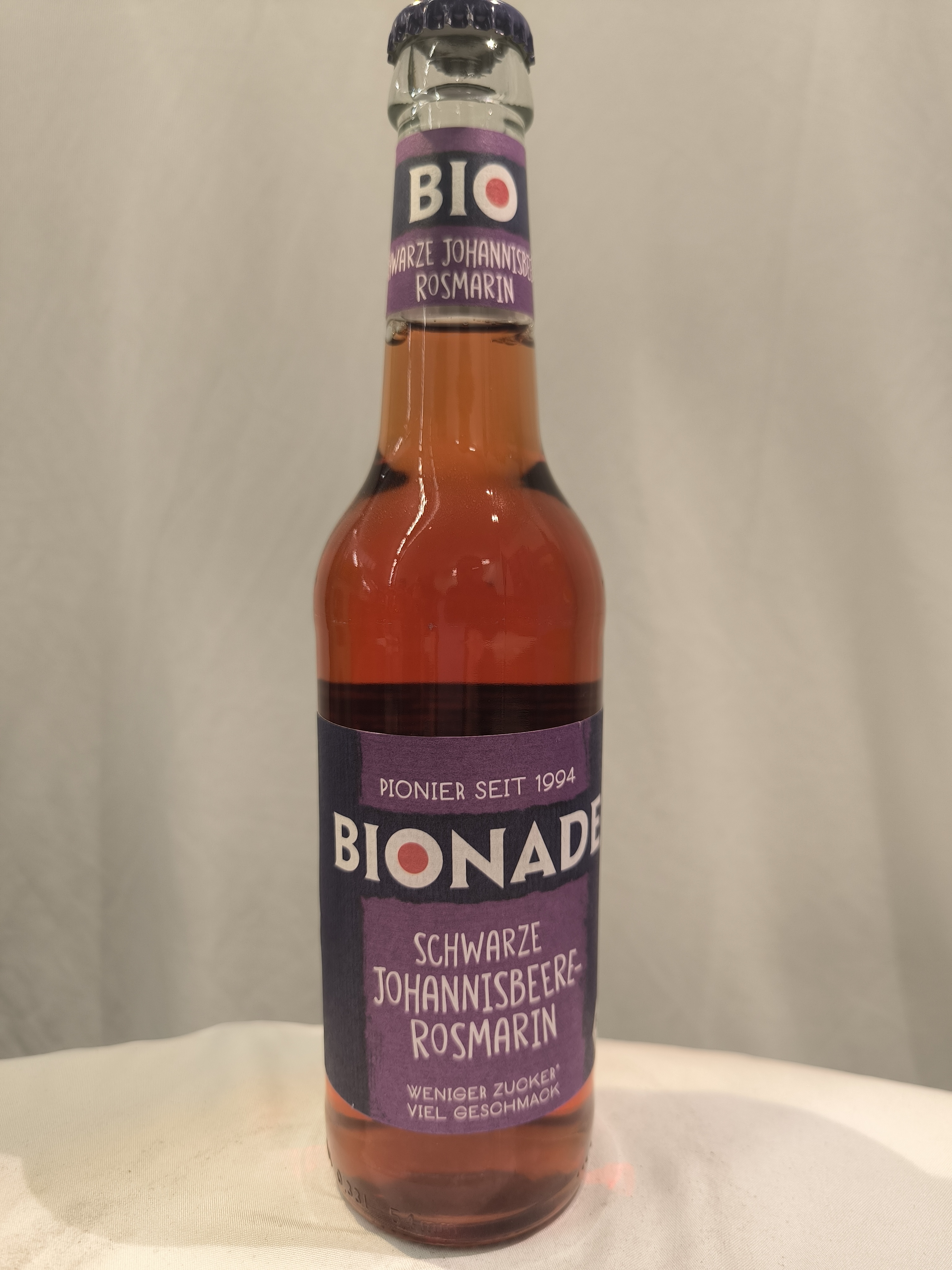 Bionade schwarze Johannisbeere-Rosmarin 12x0,33