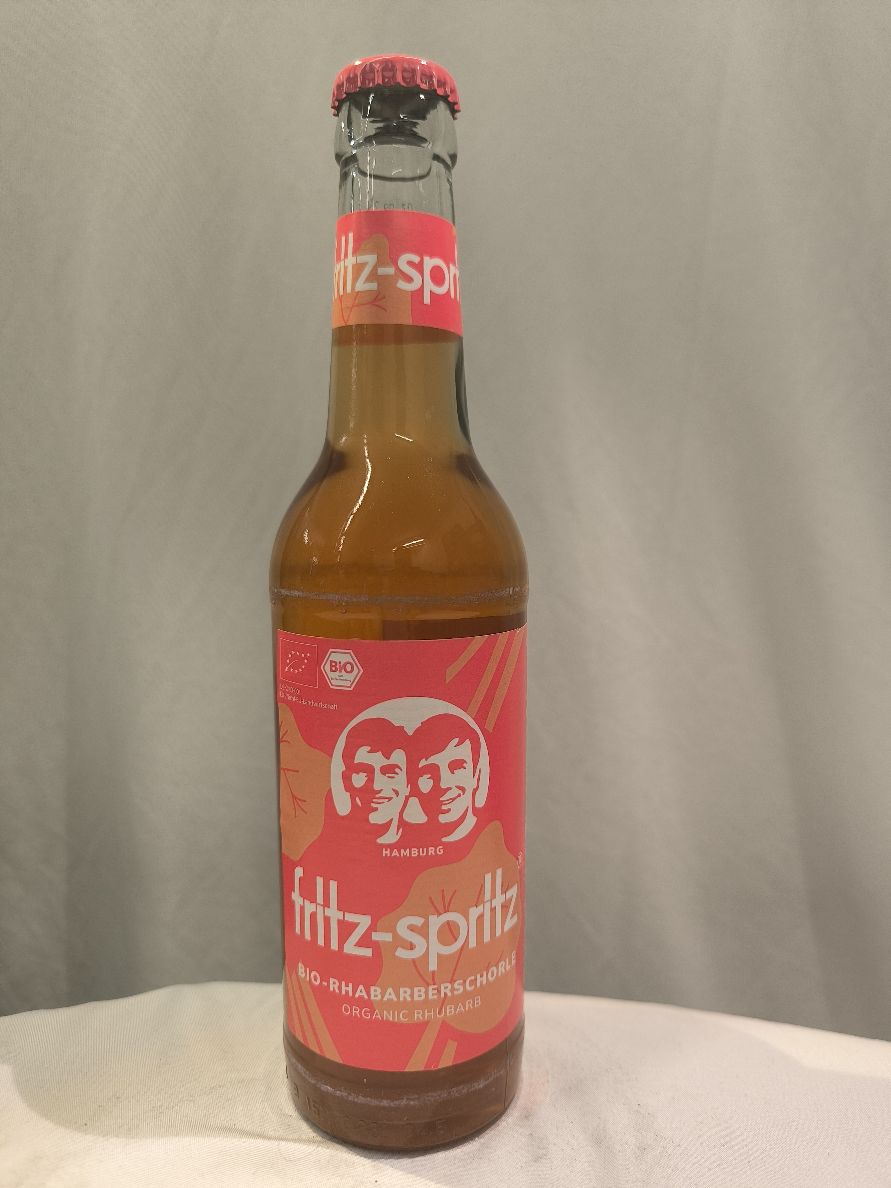 Fritz Spritz Bio-Rhababerschorle 24x0,33l